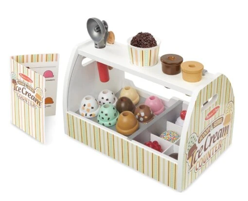 Melissa & Doug Scoop & Serve Ice Cream Counter -Toy Series 9286 2